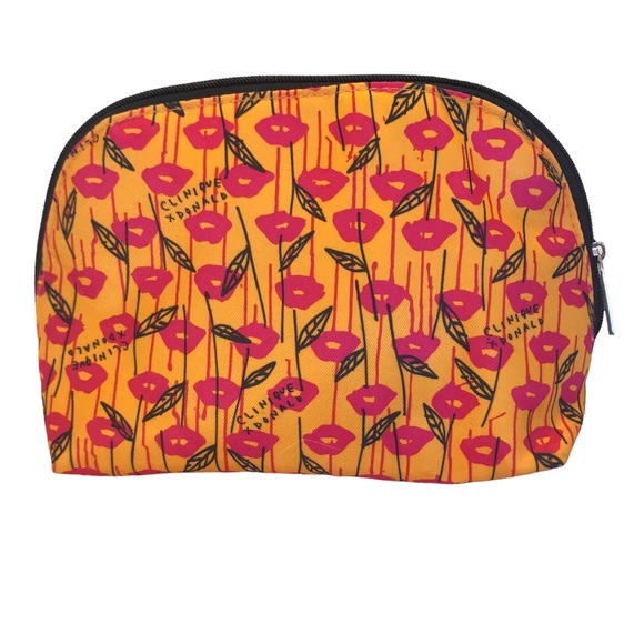 Clinique Other - Clinique x Donald Bright Orange Makeup Bag